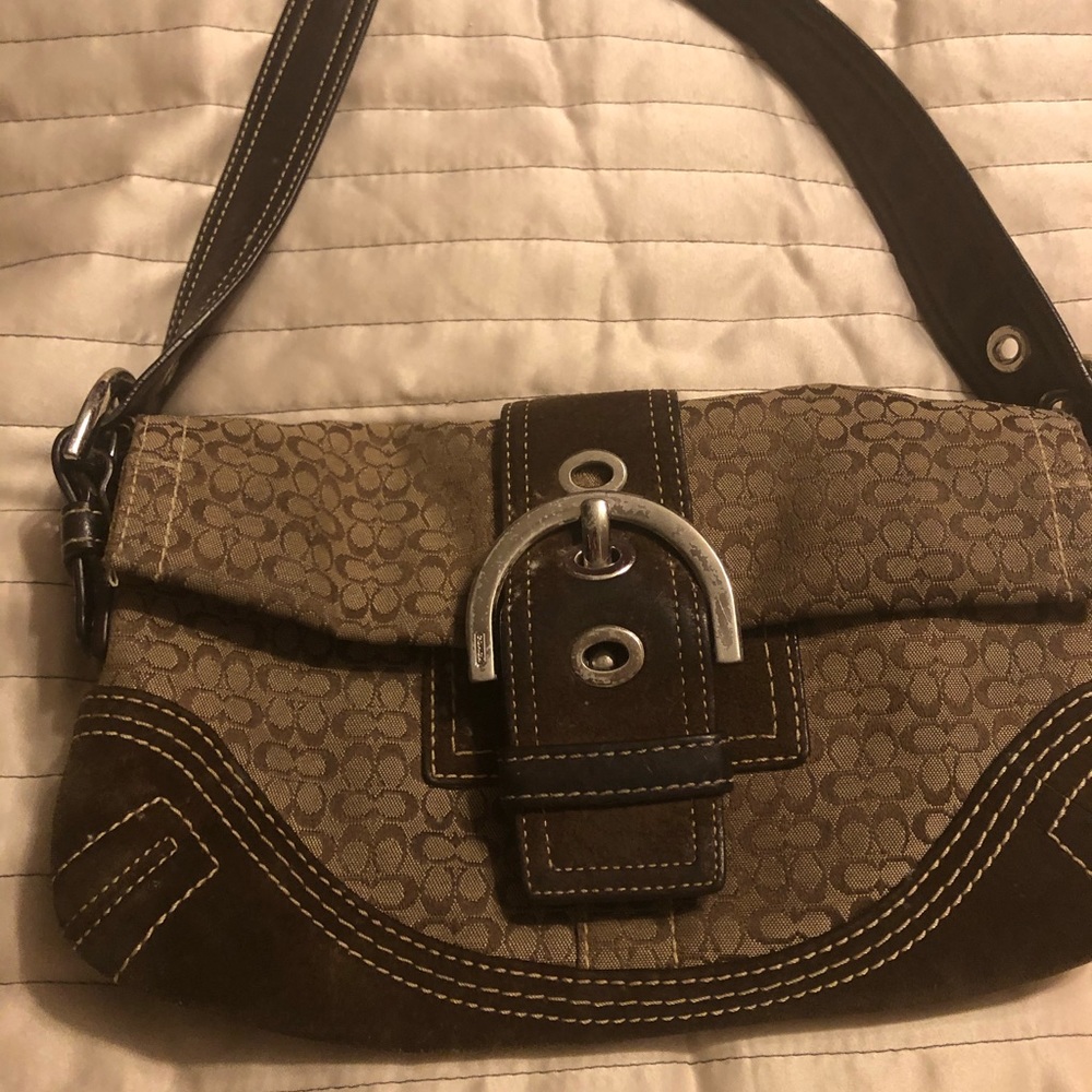 Brown coach purse